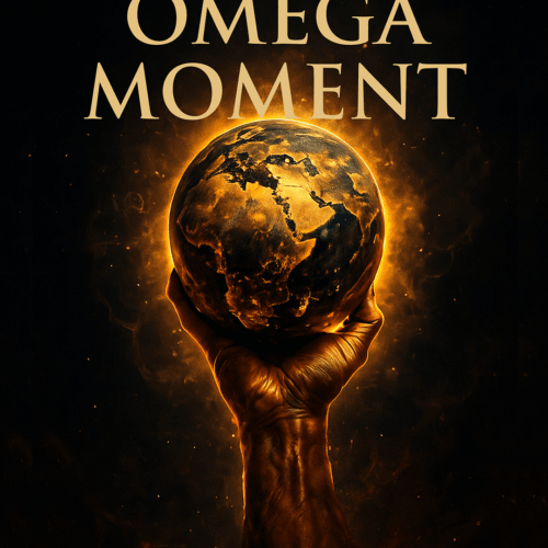 Cover of The Omega Moment book by Sizwe Mabena, a biblical commentary on hearing God and navigating spiritual seasons